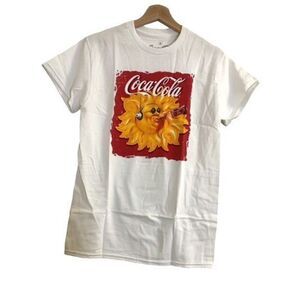 Coca-Cola Sunshine Logo 90's Retro T-Shirt Size XL